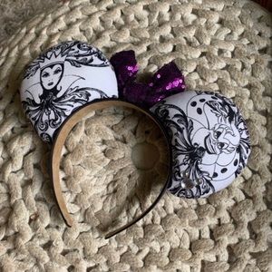 Small Shop Disney Villain Ears with Purple Bow